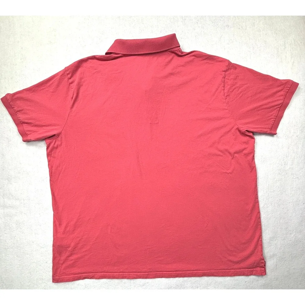 Polo‎ Ralph Lauren Mens 4XB Big & Tall Salmon Pink Cotton Pocket Polo Shirt 4TG